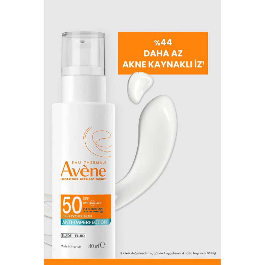 Avene Monolaurin ve Çinko Glukonat İçeren SPF 50 Düzensiz Ciltlere Özel Güneş Kremi 40 ml - Avene