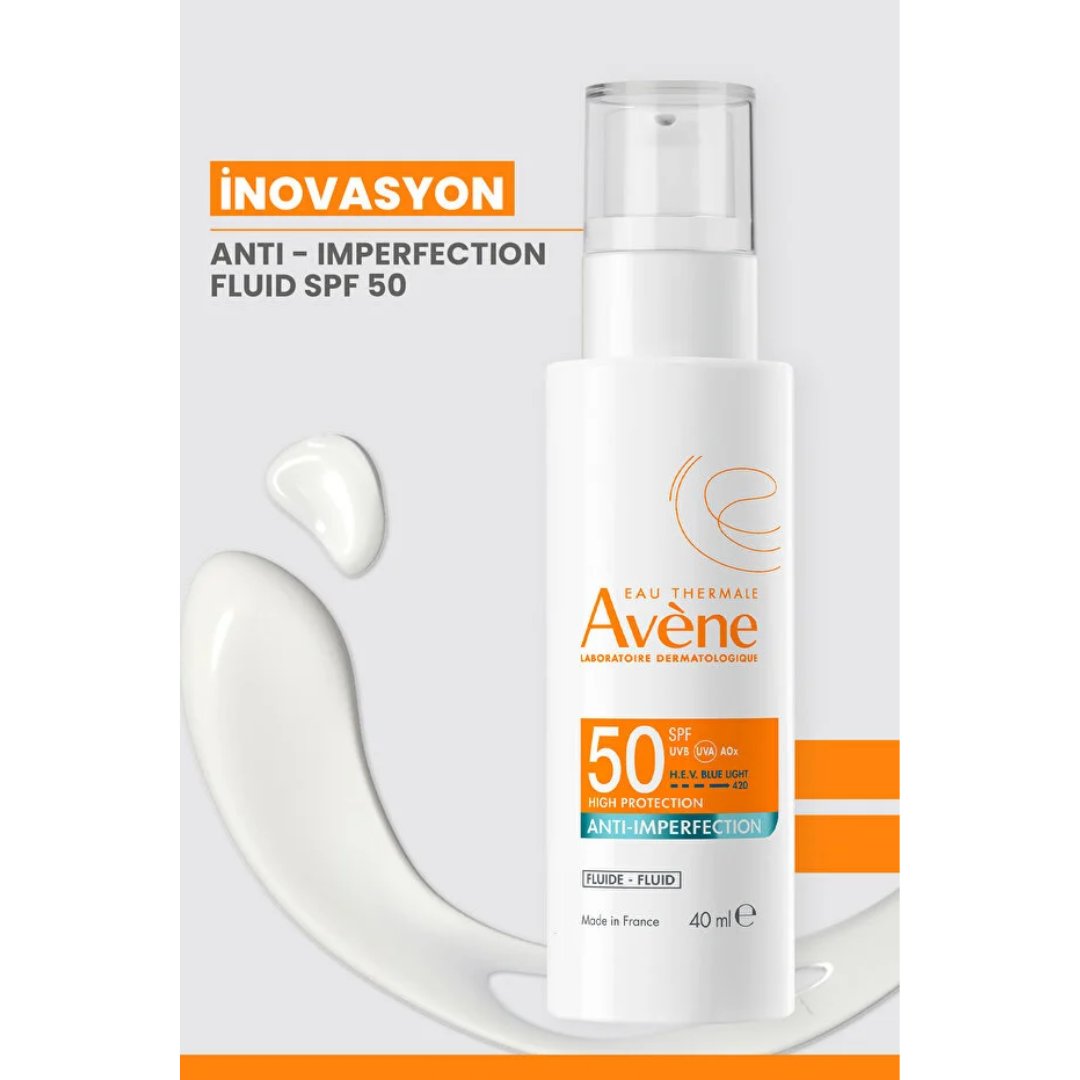 Avene Monolaurin ve Çinko Glukonat İçeren SPF 50 Düzensiz Ciltlere Özel Güneş Kremi 40 ml - Avene