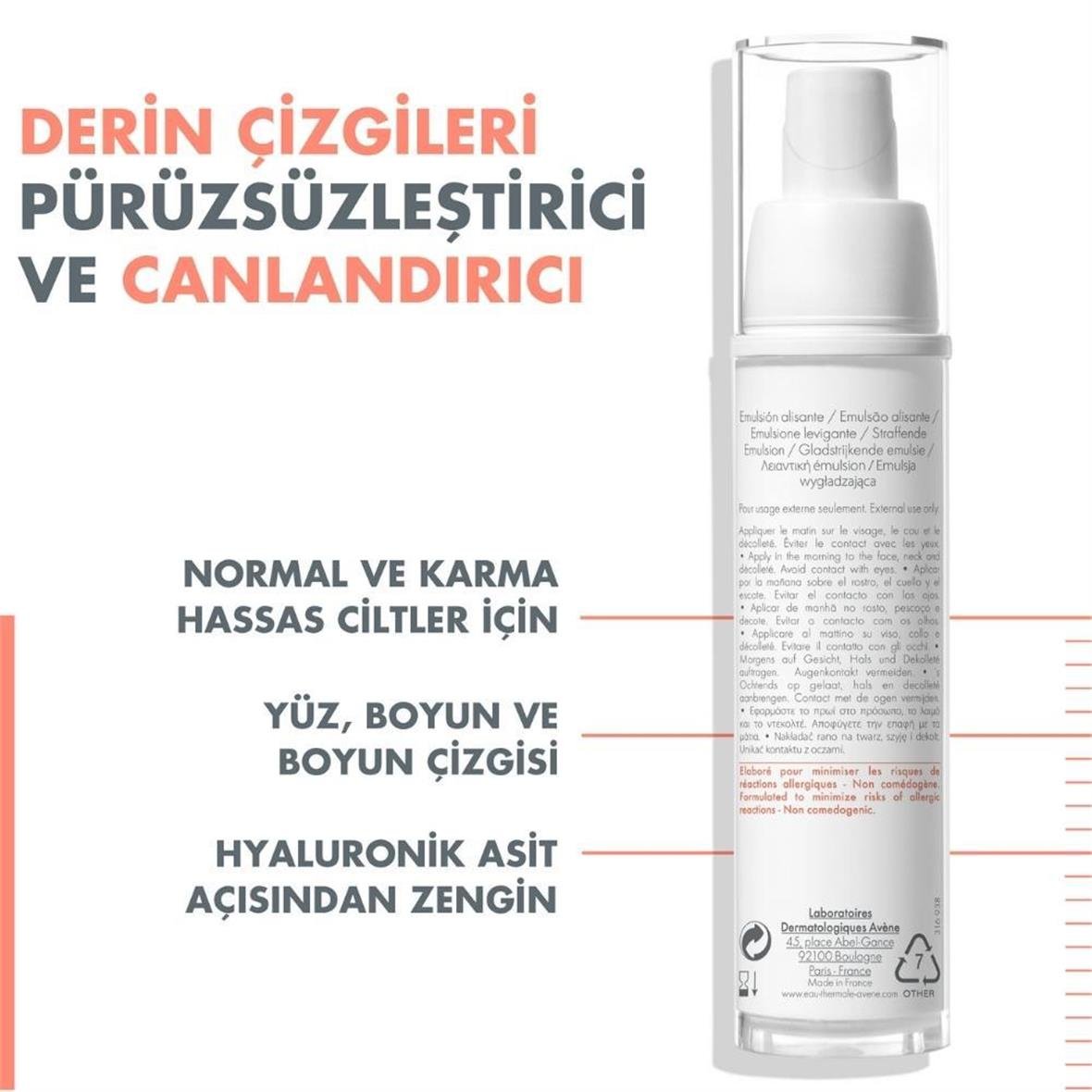 Avene PhysioLift Jour Emulsion Lissante 30mL - Avene