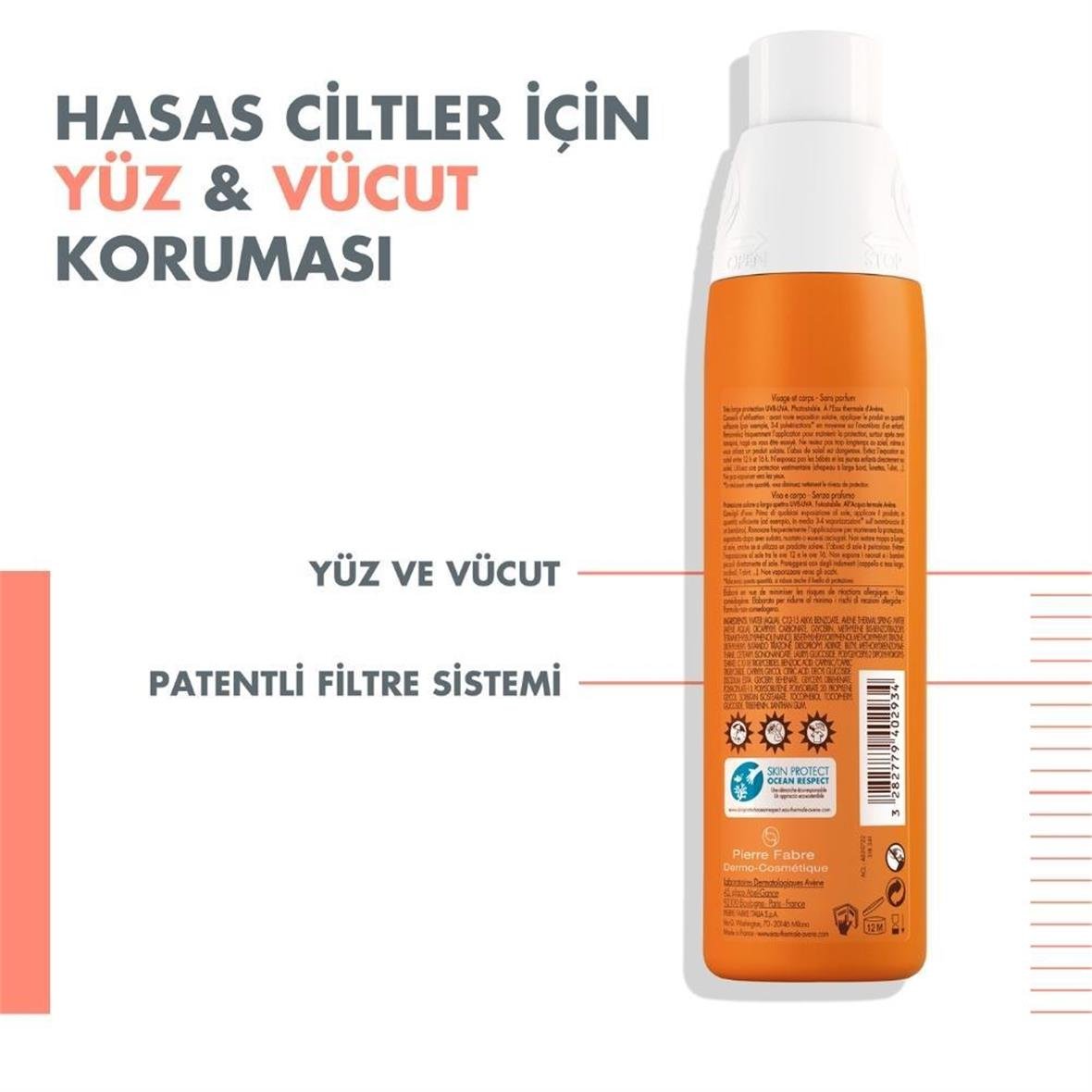 Avene Spf 30+ Güneş Koruyucu Sprey 200ml - Avene
