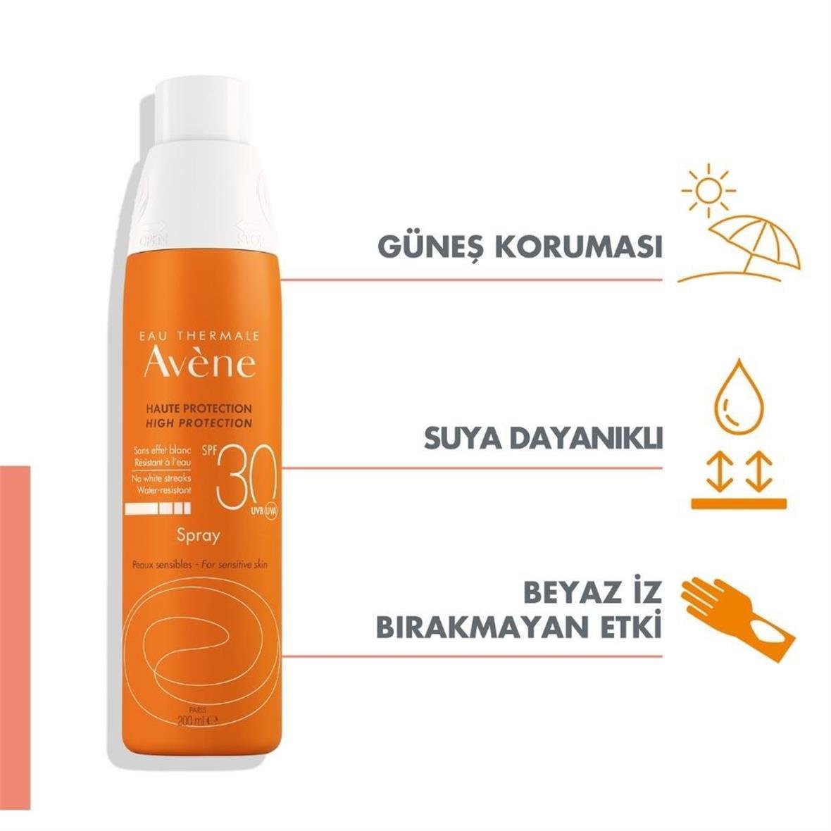 Avene Spf 30+ Güneş Koruyucu Sprey 200ml - Avene