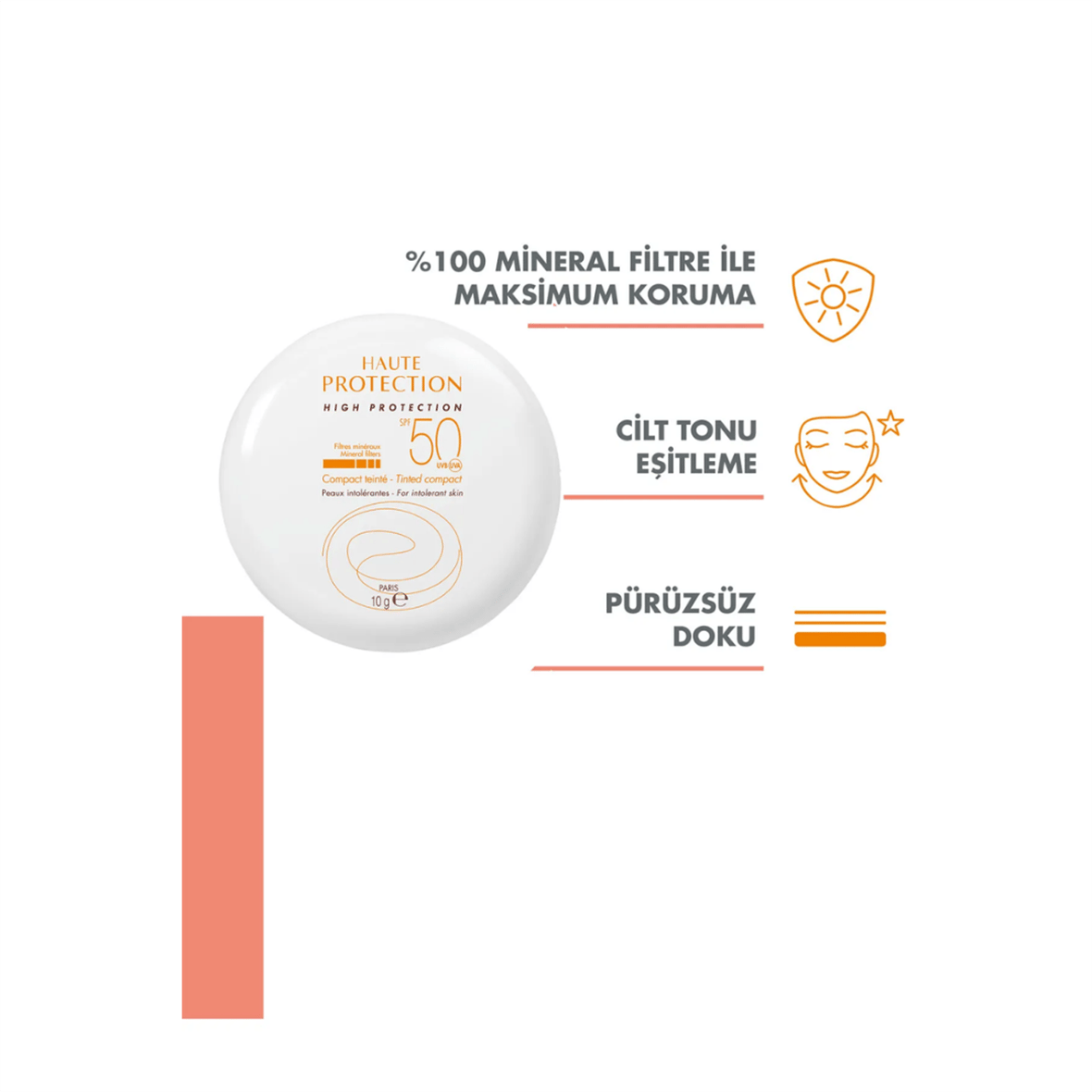 Avene SPF 50 Renkli Güneş Koruyucu Kompakt Pudra 10 gr - Avene
