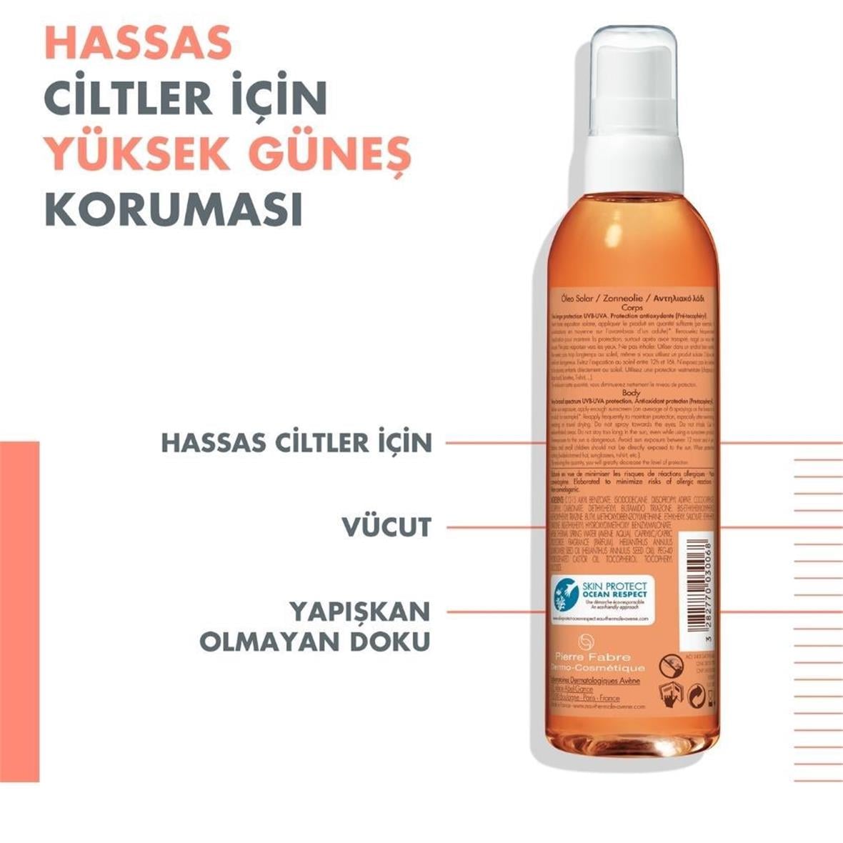 Avene Sun Huile Solaire Spf30 200 ml  - Avene