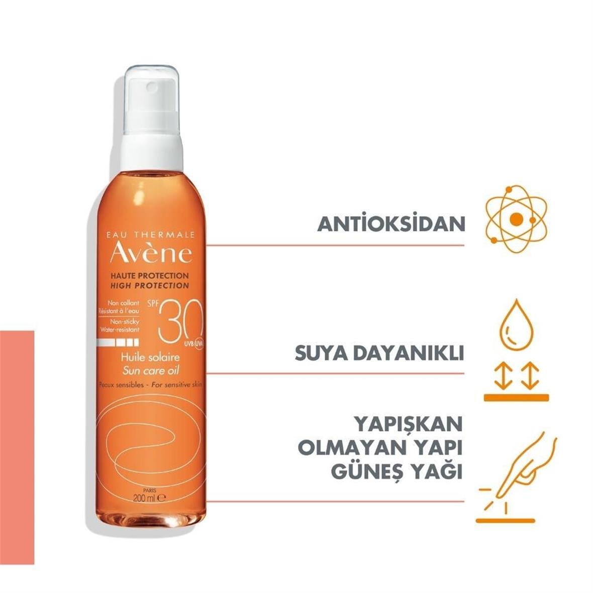Avene Sun Huile Solaire Spf30 200 ml  - Avene