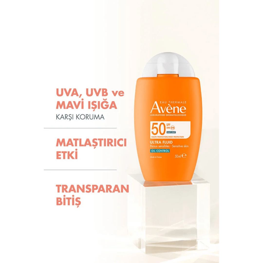 Avene Ultra Fluid Oil Control SPF50 Yağlı Ciltler İçin Çok Yüksek Korumalı Güneş Kremi 50 ml - Avene