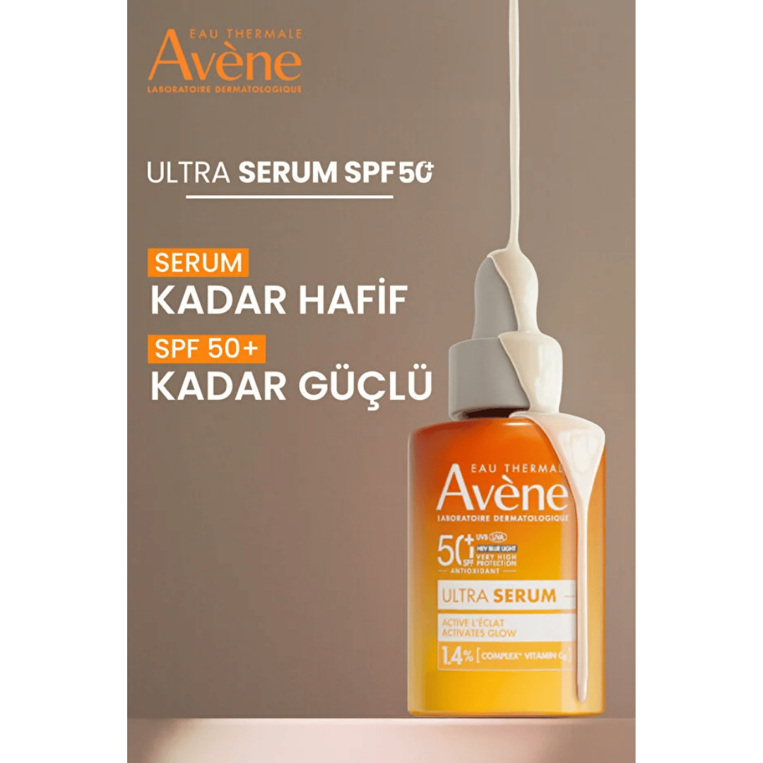 Avene Ultra Serum SPF 50+ Aydınlatıcı Etkili UVA,UVB ve Mavi Işık Karşıtı Güneş Koruyucu Serum 30 ml - Avene