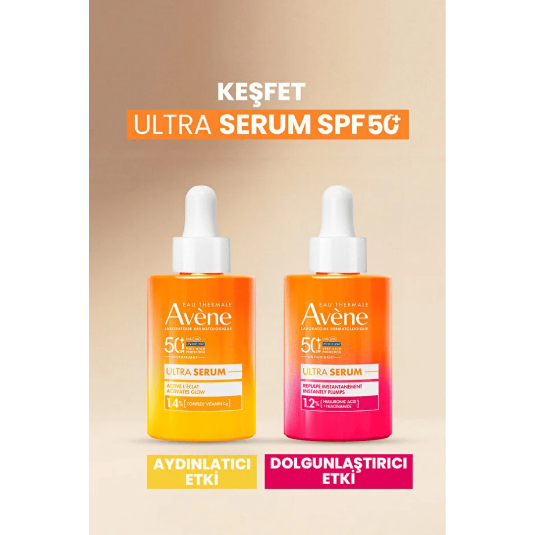 Avene Ultra Serum SPF 50+ Aydınlatıcı Etkili UVA,UVB ve Mavi Işık Karşıtı Güneş Koruyucu Serum 30 ml - Avene