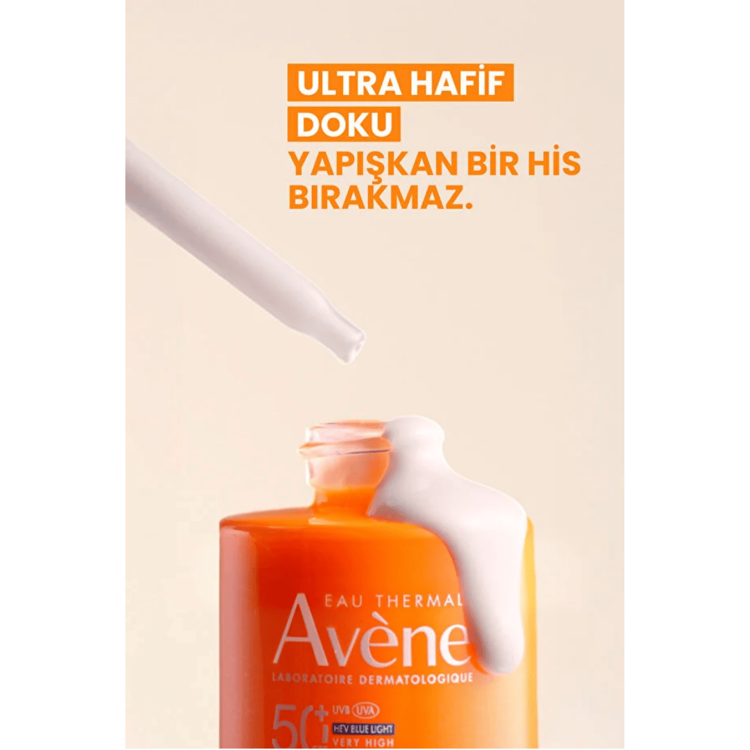 Avene Ultra Serum SPF 50+ Aydınlatıcı Etkili UVA,UVB ve Mavi Işık Karşıtı Güneş Koruyucu Serum 30 ml - Avene