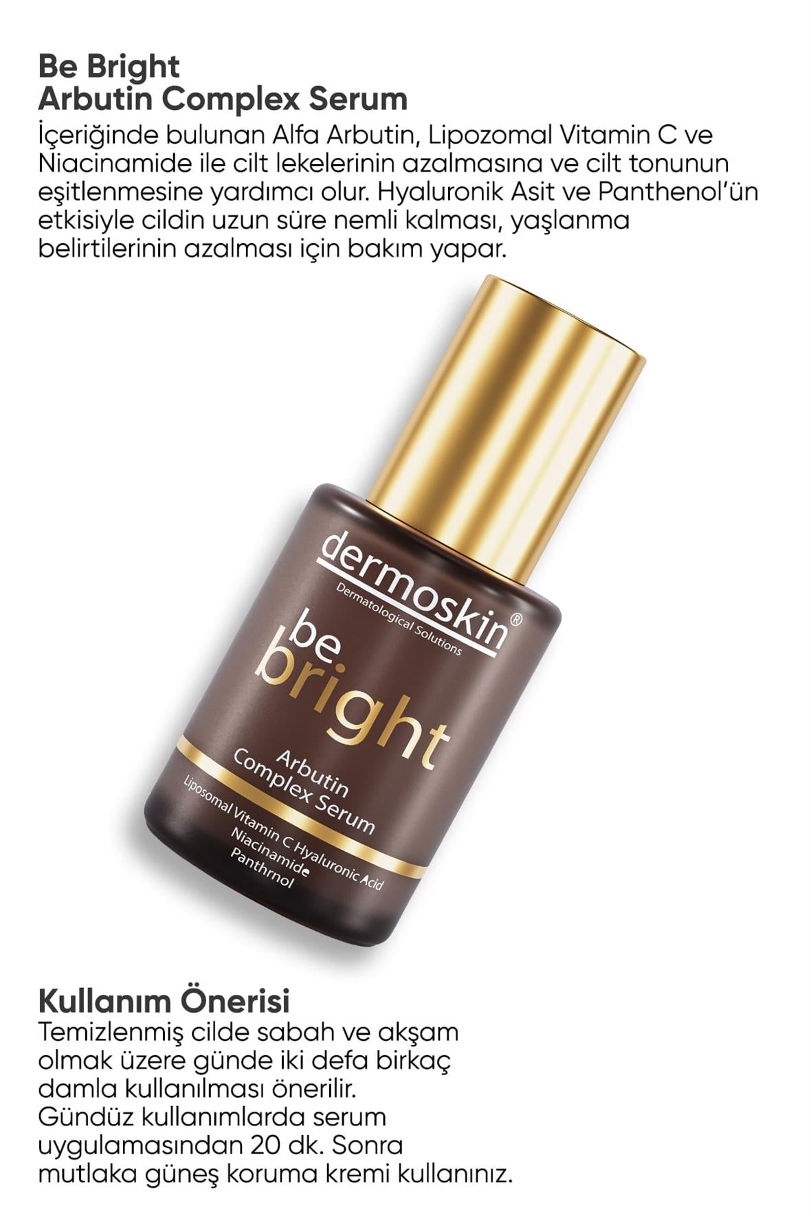 Be Bright Arbutin Complex Serum 30 ml - Dermoskin