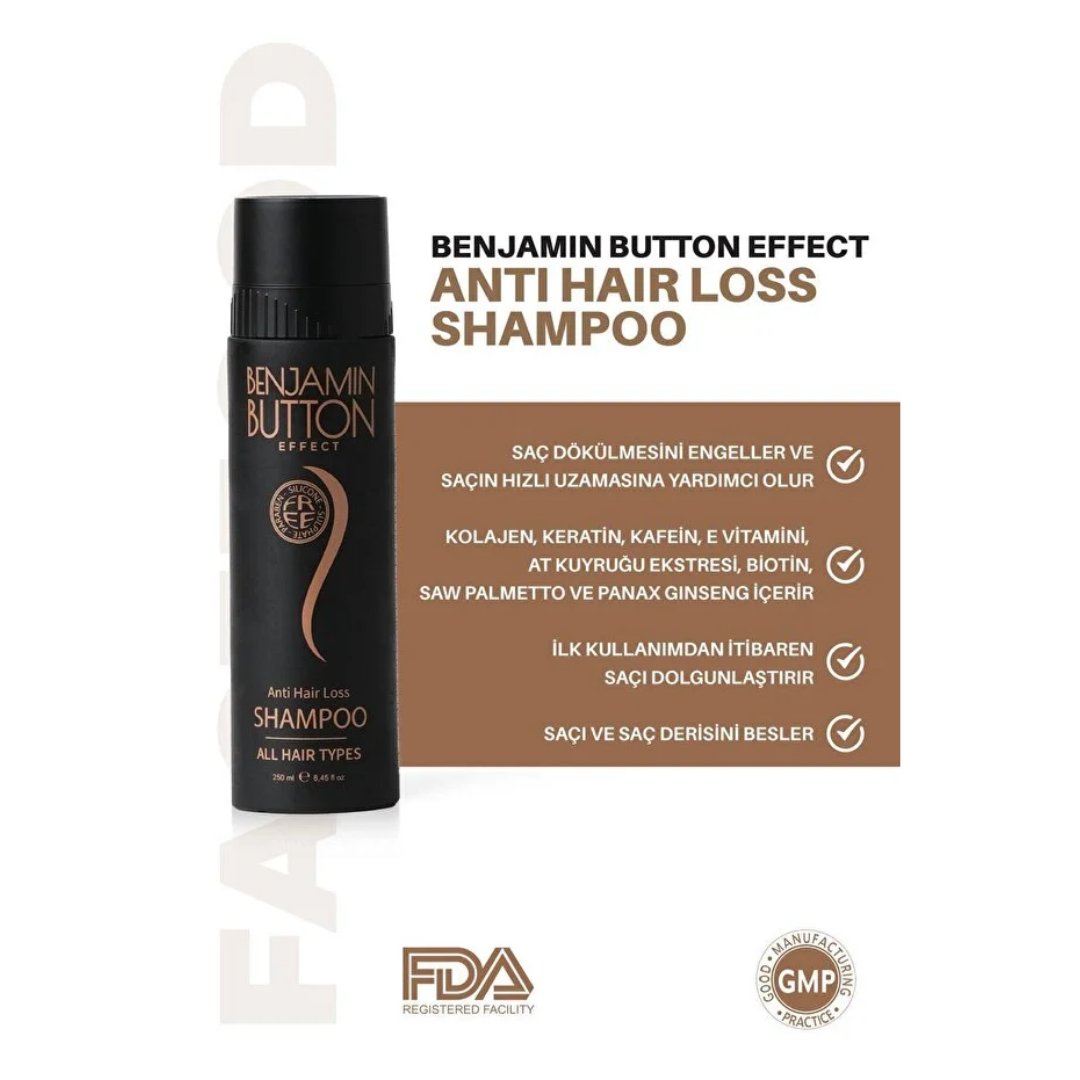 Benjamin Button Effect Dökülme Karşıtı Şampuan 250 ml - Benjamin Button Effect