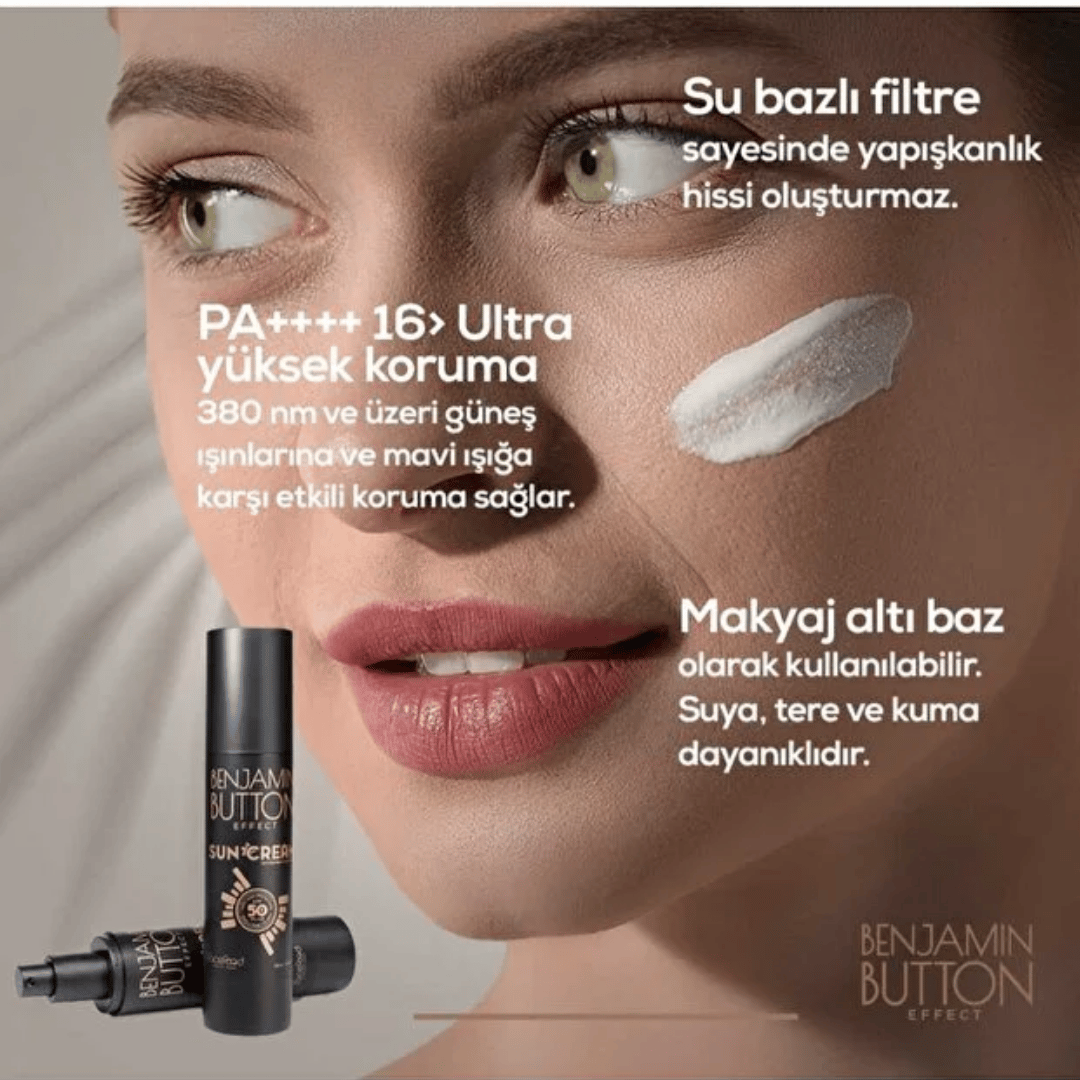Benjamin Button Effect Leke Karşıtı Ve Nemlendirici Güneş Kremi Spf 50 100 ml - Benjamin Button Effect