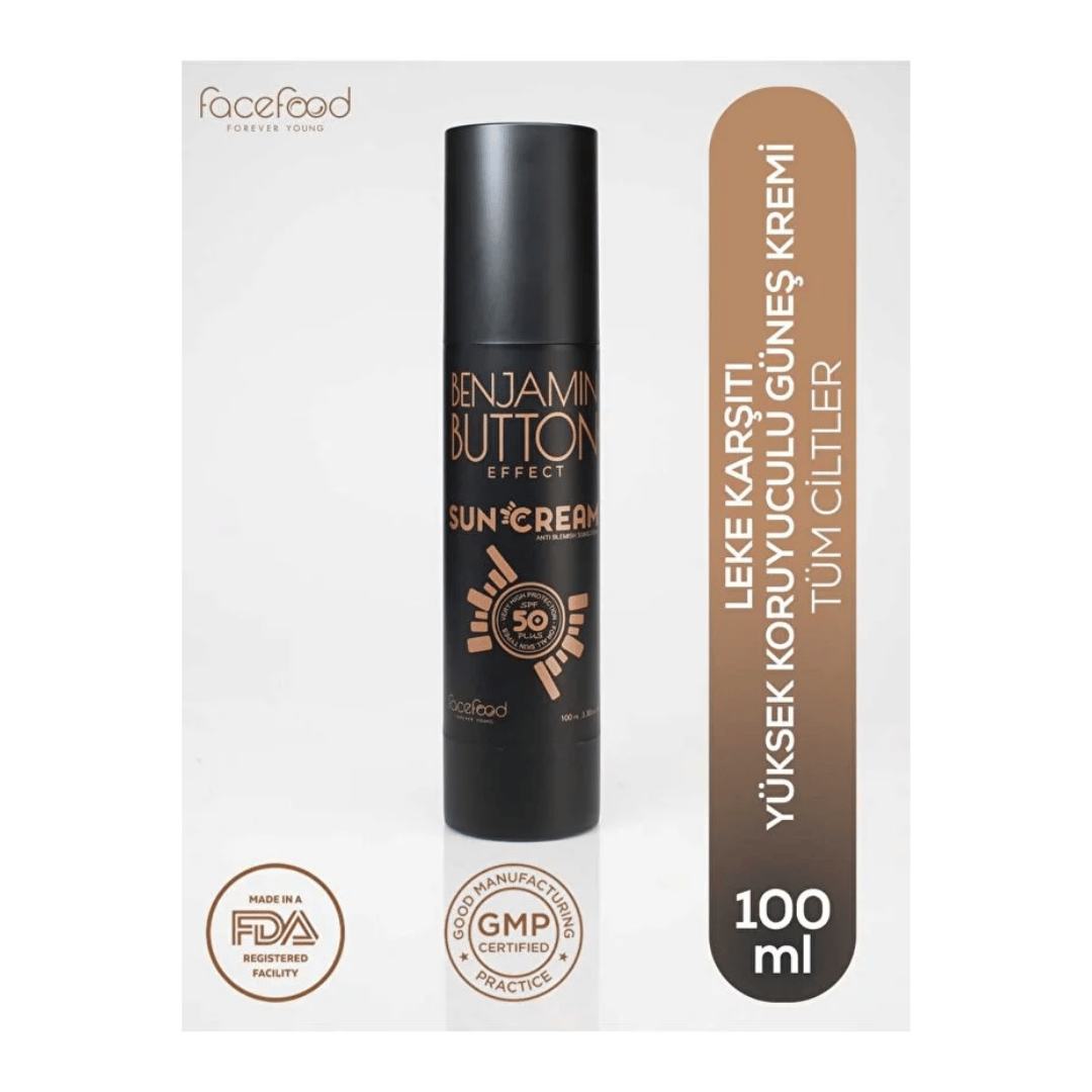 Benjamin Button Effect Leke Karşıtı Ve Nemlendirici Güneş Kremi Spf 50 100 ml - Benjamin Button Effect