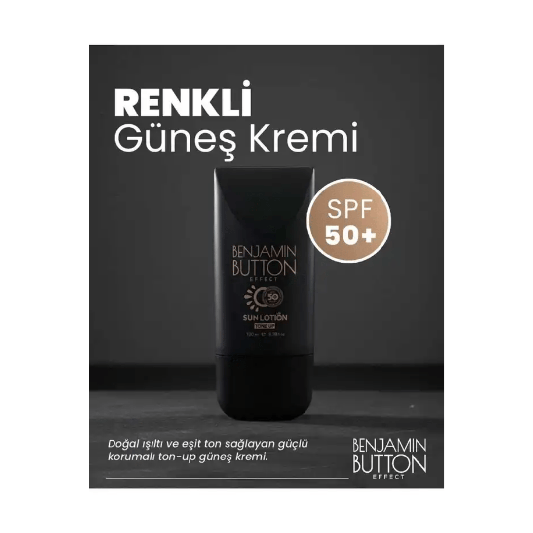Benjamin Button Effect Lotion Tone Up Aydınlatıcı Renkli Güneş Losyonu SPF50 100 ml - Benjamin Button Effect