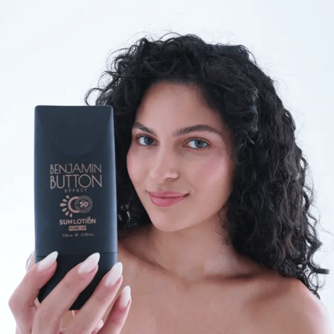 Benjamin Button Effect Lotion Tone Up Aydınlatıcı Renkli Güneş Losyonu SPF50 100 ml - Benjamin Button Effect