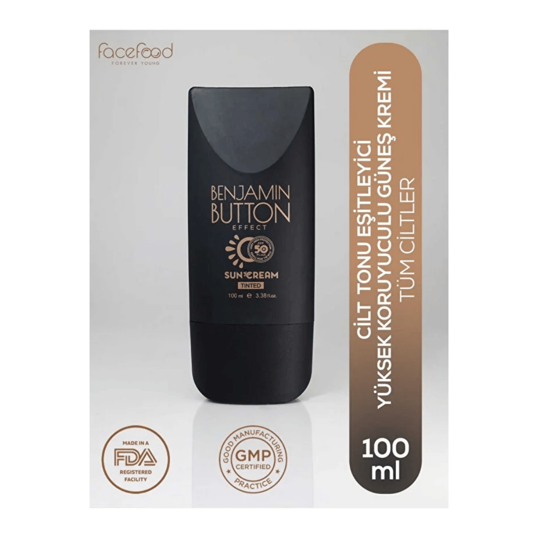 Benjamin Button Effect Tinted Güneş Kremi SPF50+ 100 ml - Benjamin Button Effect