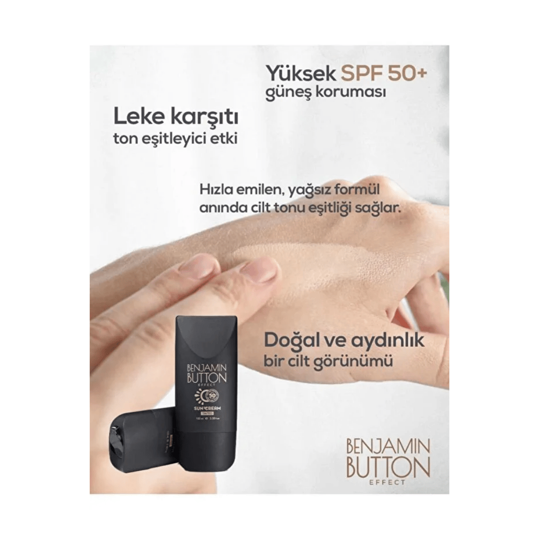 Benjamin Button Effect Tinted Güneş Kremi SPF50+ 100 ml - Benjamin Button Effect