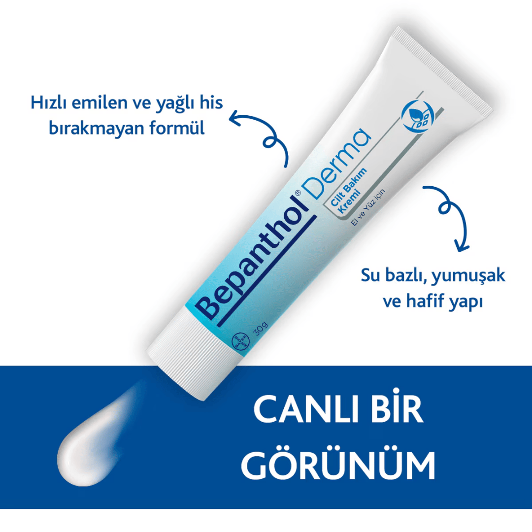 Bepanthol El ve Yüz İçin Cilt Bakım Kremi 30 gr - Bepanthol