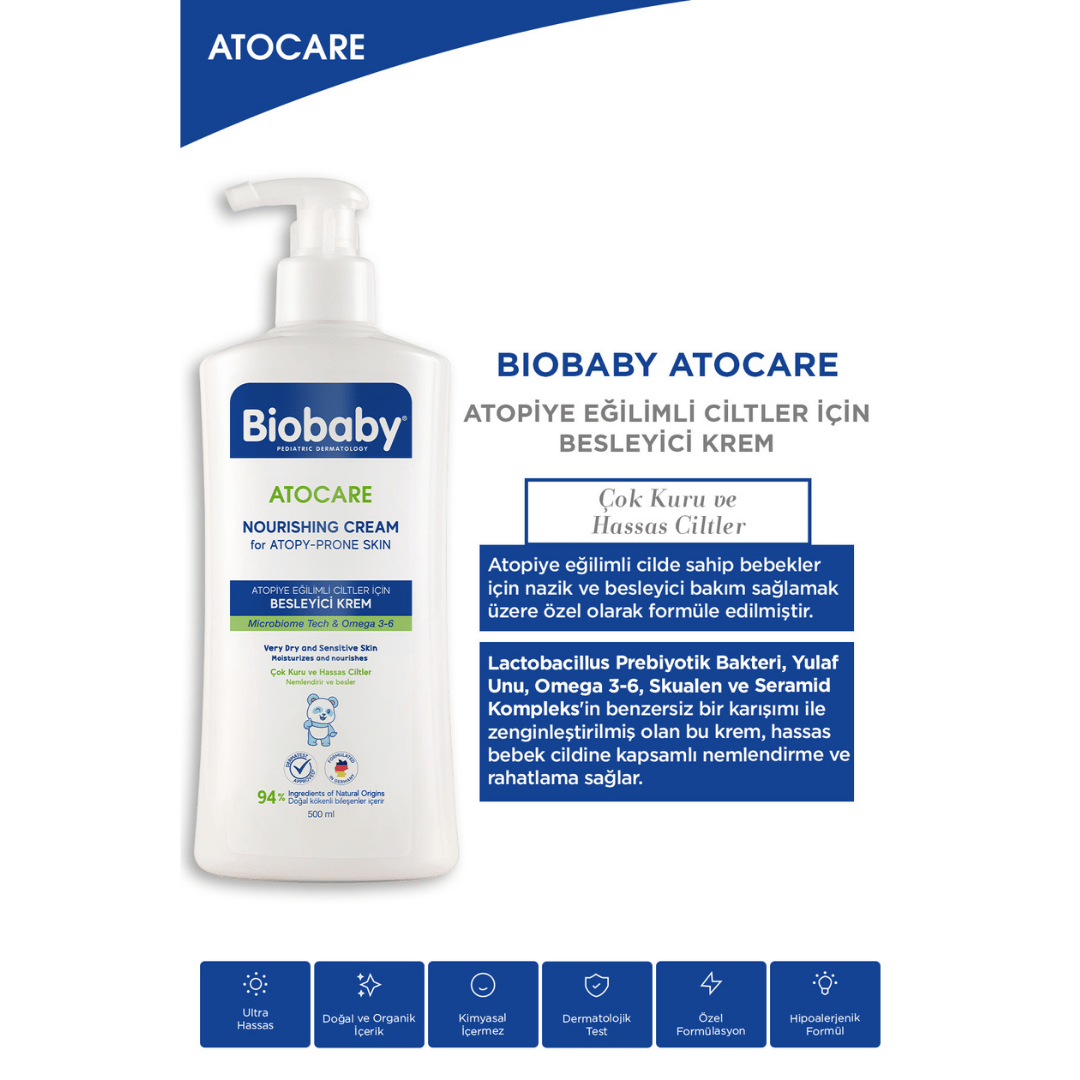 Biobaby Atocare Nourishing Cream 500 ml - Biobaby