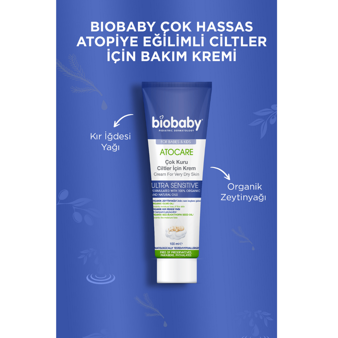 Biobaby Kuru ve Çok Kuru Ciltler İçin Krem 100 ml - Biobaby