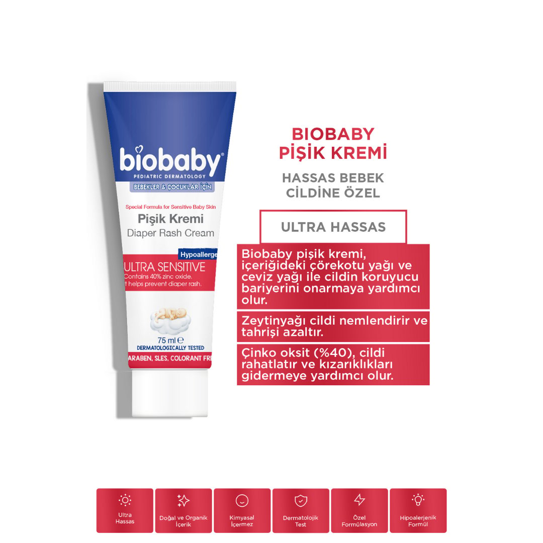 Biobaby Pişik Kremi 75 ml - Biobaby