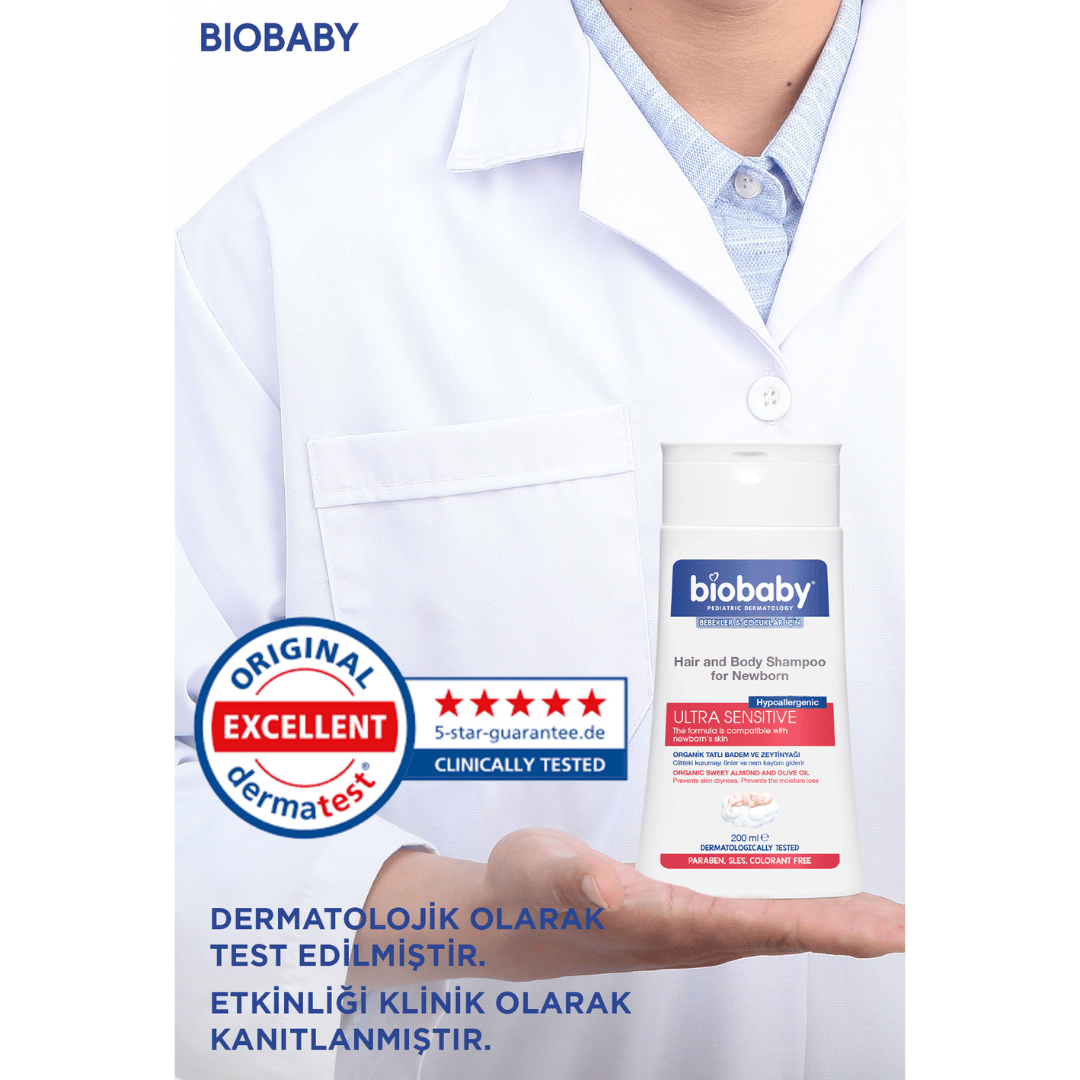 Biobaby Yenidoğan Saç ve Vücut Şampuanı 200 ml - Biobaby