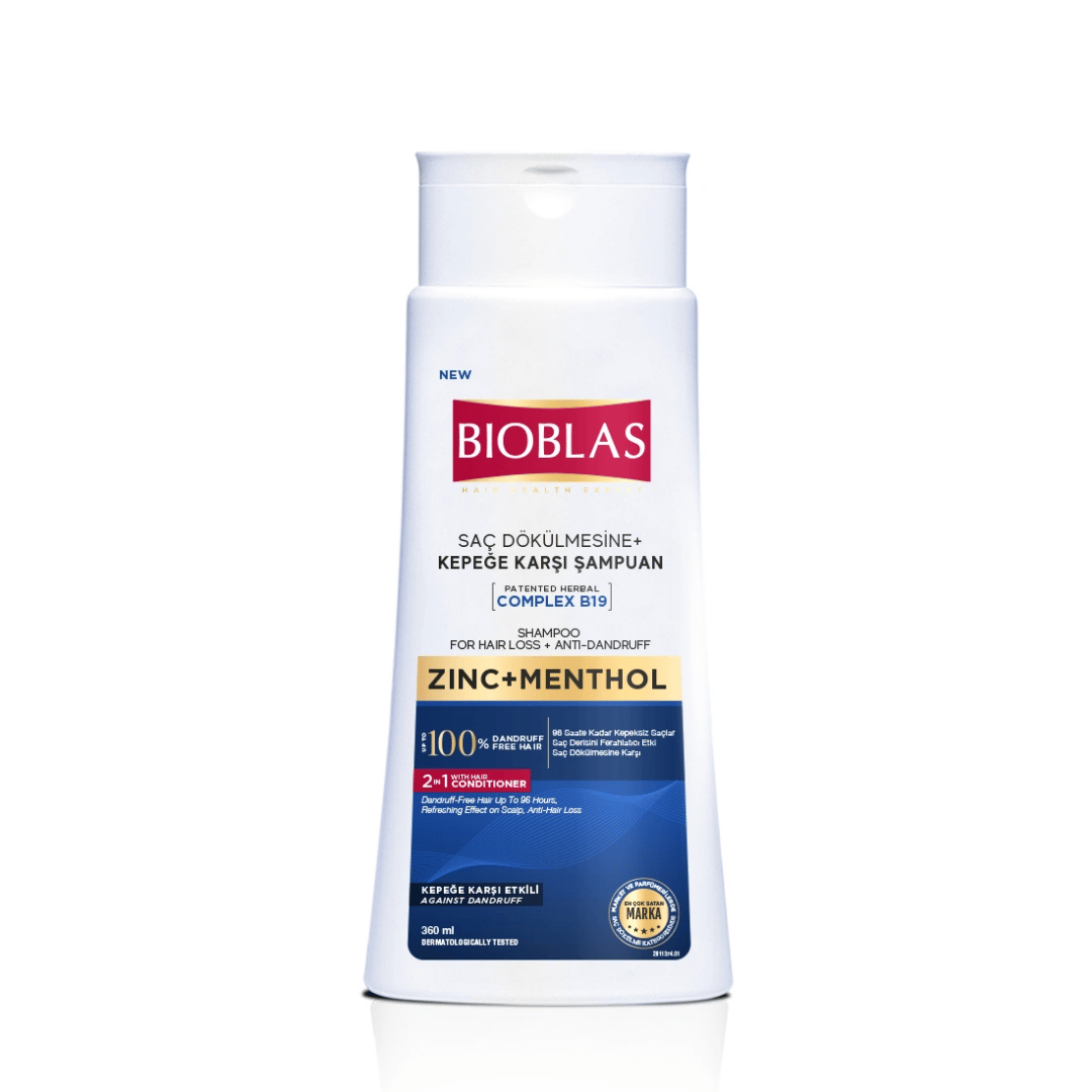 Bioblas 2’si 1 Arada Mentol Ferahlığı ve Kepek Karşıtı Şampuan 360 ml - Bioblas