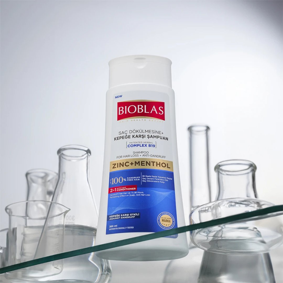 Bioblas 2’si 1 Arada Mentol Ferahlığı ve Kepek Karşıtı Şampuan 360 ml - Bioblas