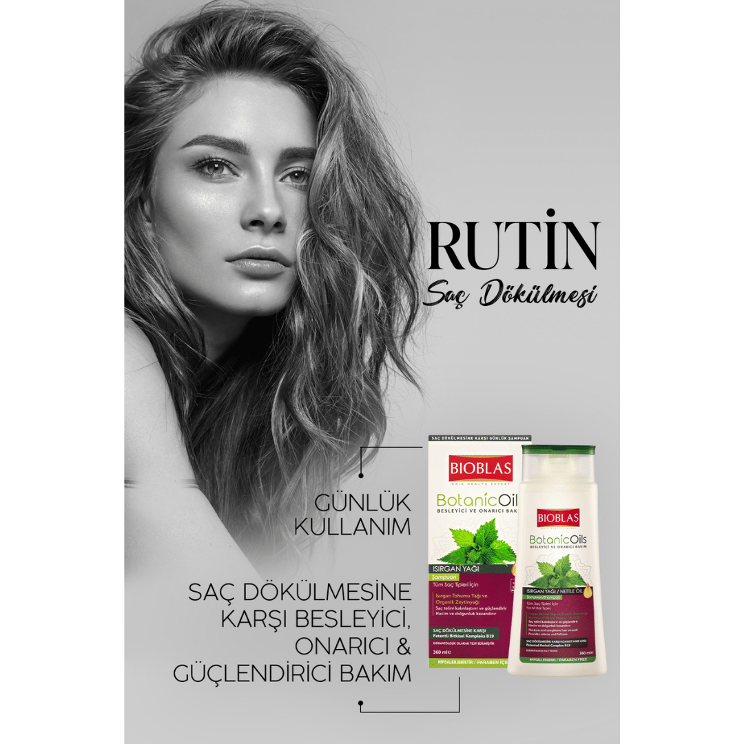 Bioblas Botanic Oils Isırgan Yağı İnce Telli ve Zayıf Saçlar İçin Şampuan 360 ml - Bioblas