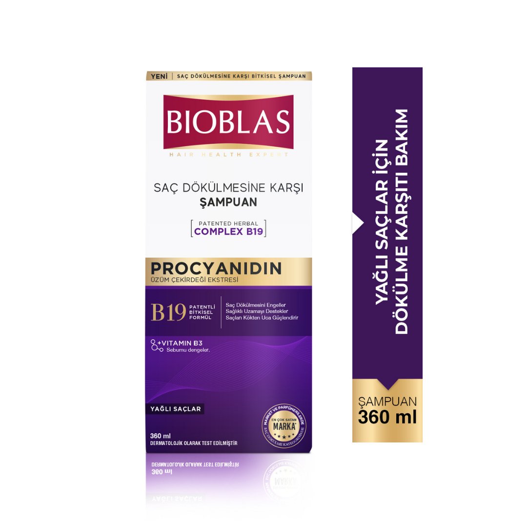 Bioblas Procyanidin Saç Dökülmesine Yağlanmaya Karşı Şampuan 360 ml - Bioblas