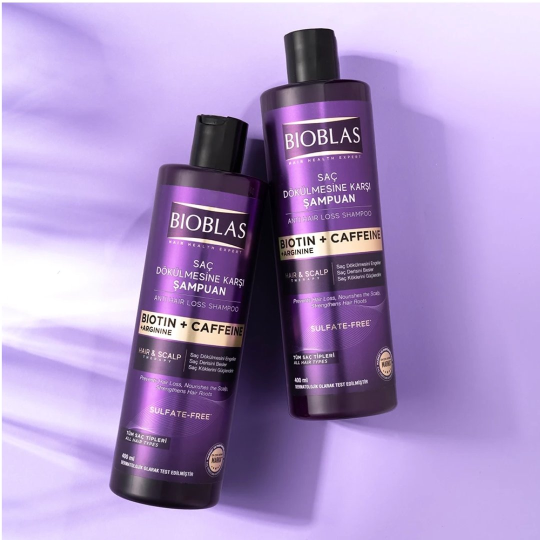Bioblas Saç Dökülmesine Karşı Biotin ve Kafein İçeren Şampuan 400 ml - Bioblas