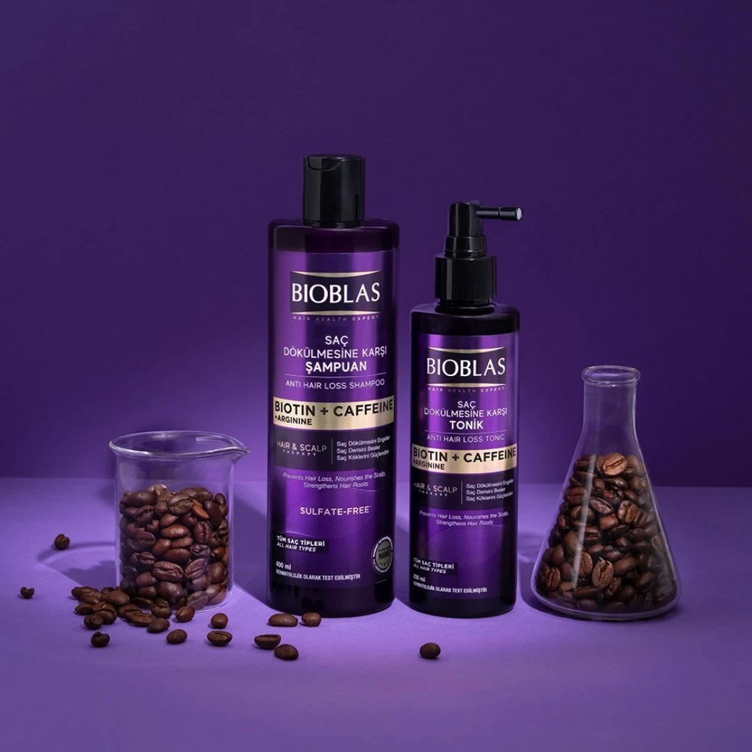 Bioblas Saç Dökülmesine Karşı Biotin ve Kafein İçeren Şampuan 400 ml - Bioblas