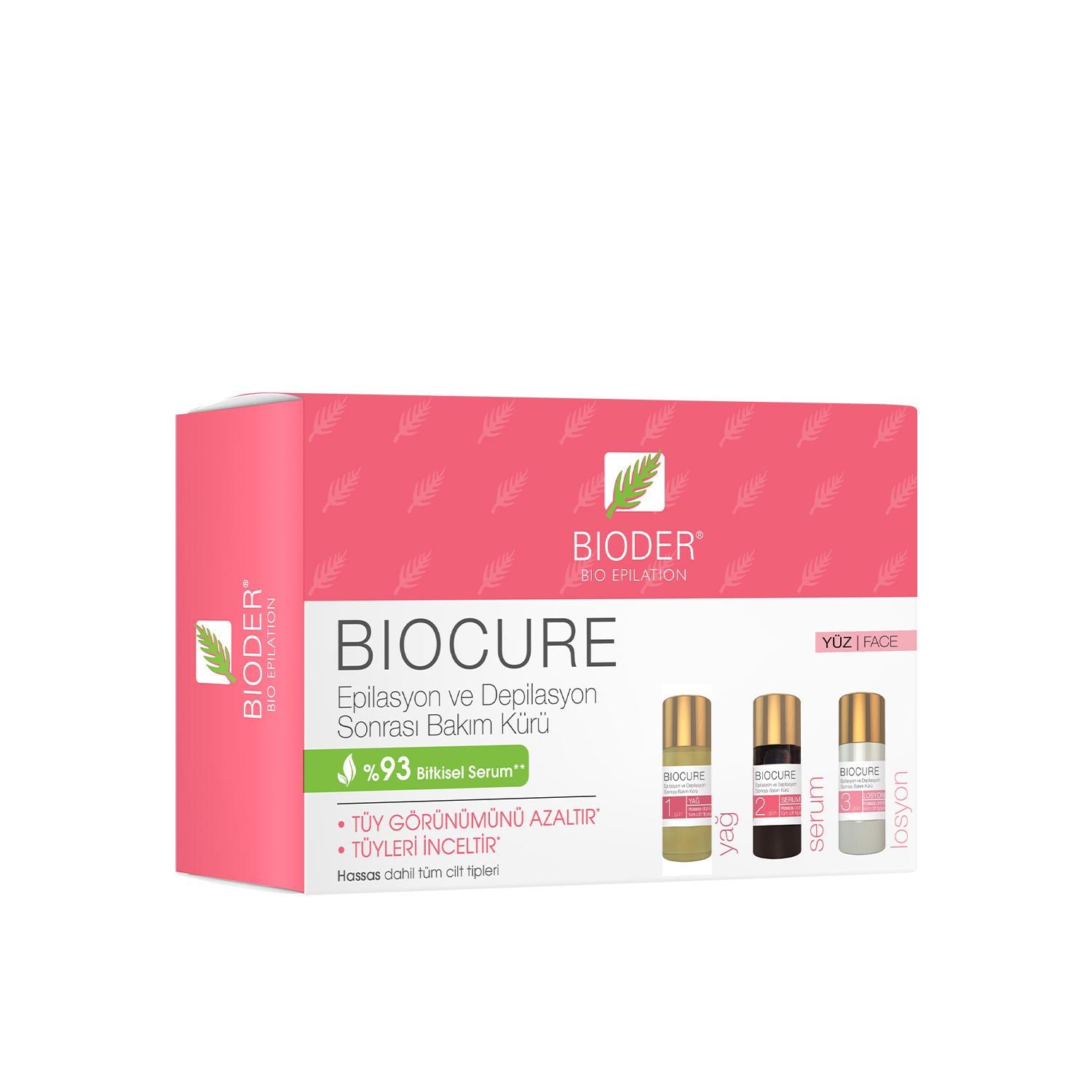 Bioder Biocure Tüy Azaltıcı Kür 3 x 5 ml - Yüz Bölgesi - Bioder