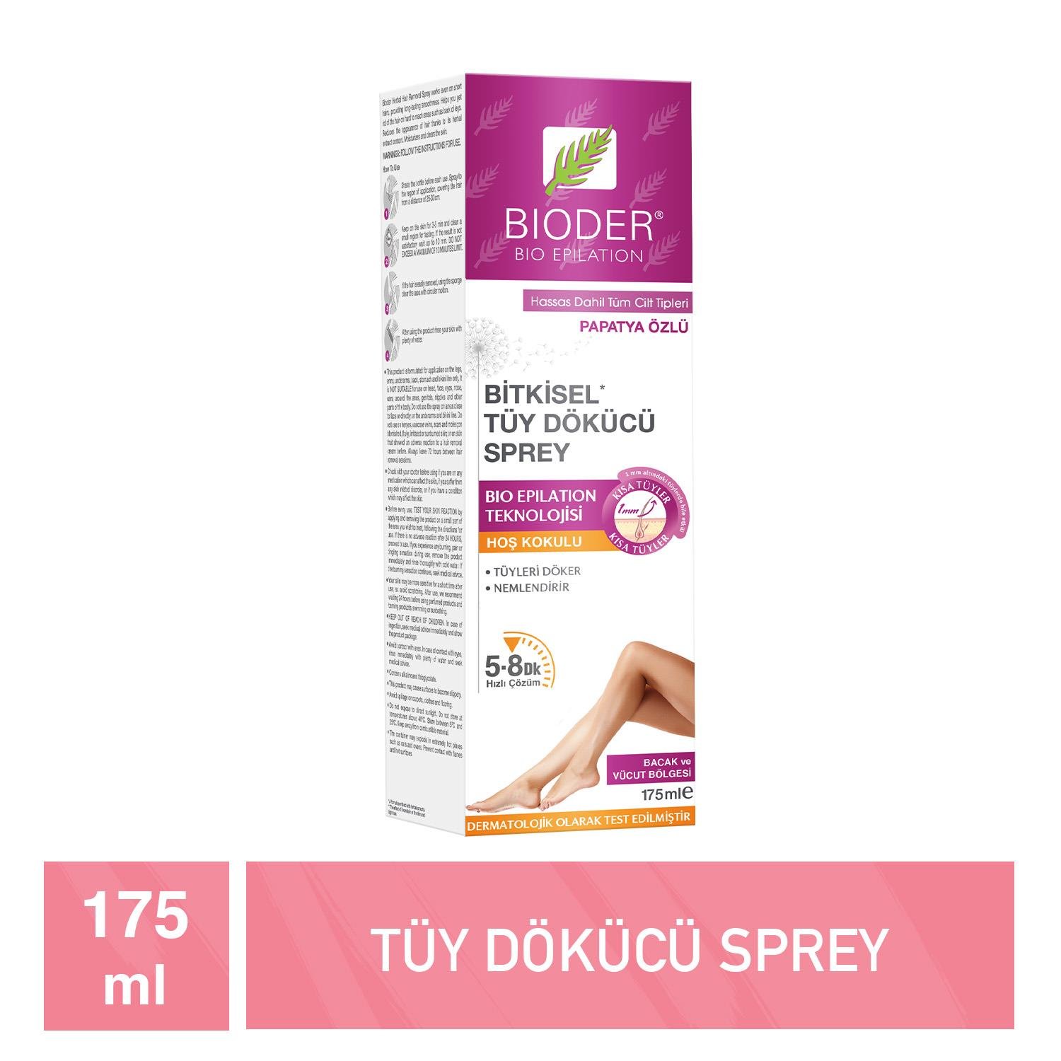 Bioder Bitkisel Tüy Dökücü Sprey 175 ml - Bioder