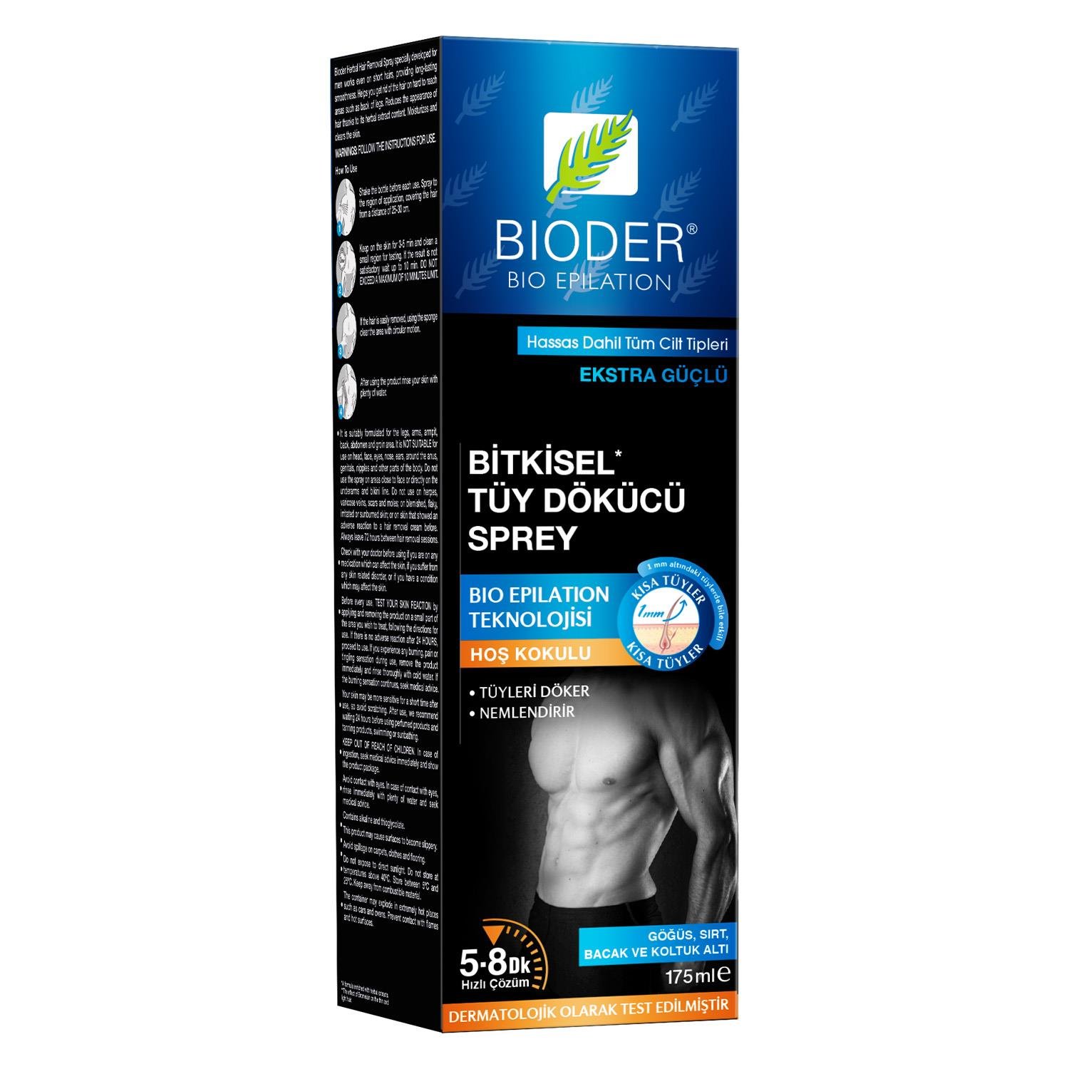 Bioder Tüy Dökücü Sprey Erkek 175 ml - Bioder