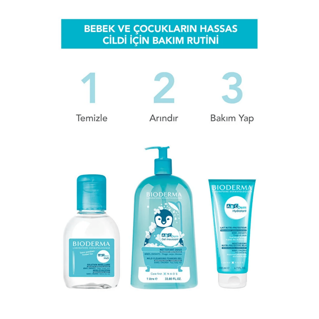 Bioderma Abcderm Foaming Cleanser 1LT - Bioderma ABCderm