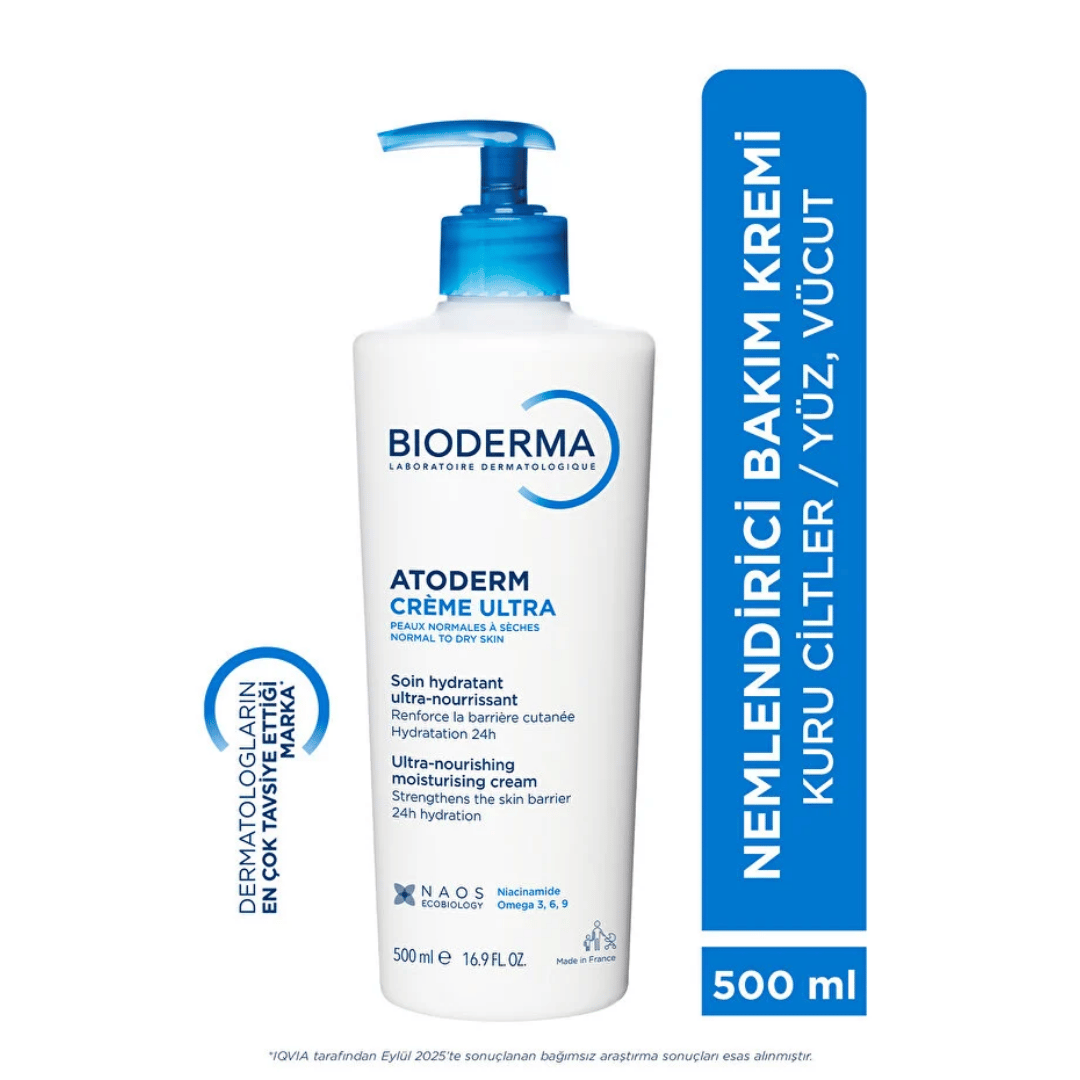 Bioderma Atoderm Nemlendirici Krem 500 ml + Atoderm 2 in 1 Body Oil 150 ml - Bioderma
