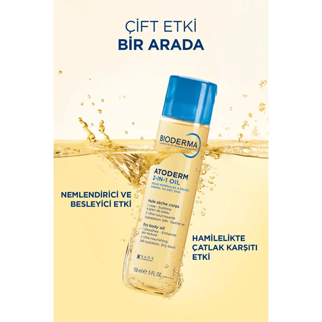 Bioderma Atoderm Nemlendirici Krem 500 ml + Atoderm 2 in 1 Body Oil 150 ml - Bioderma