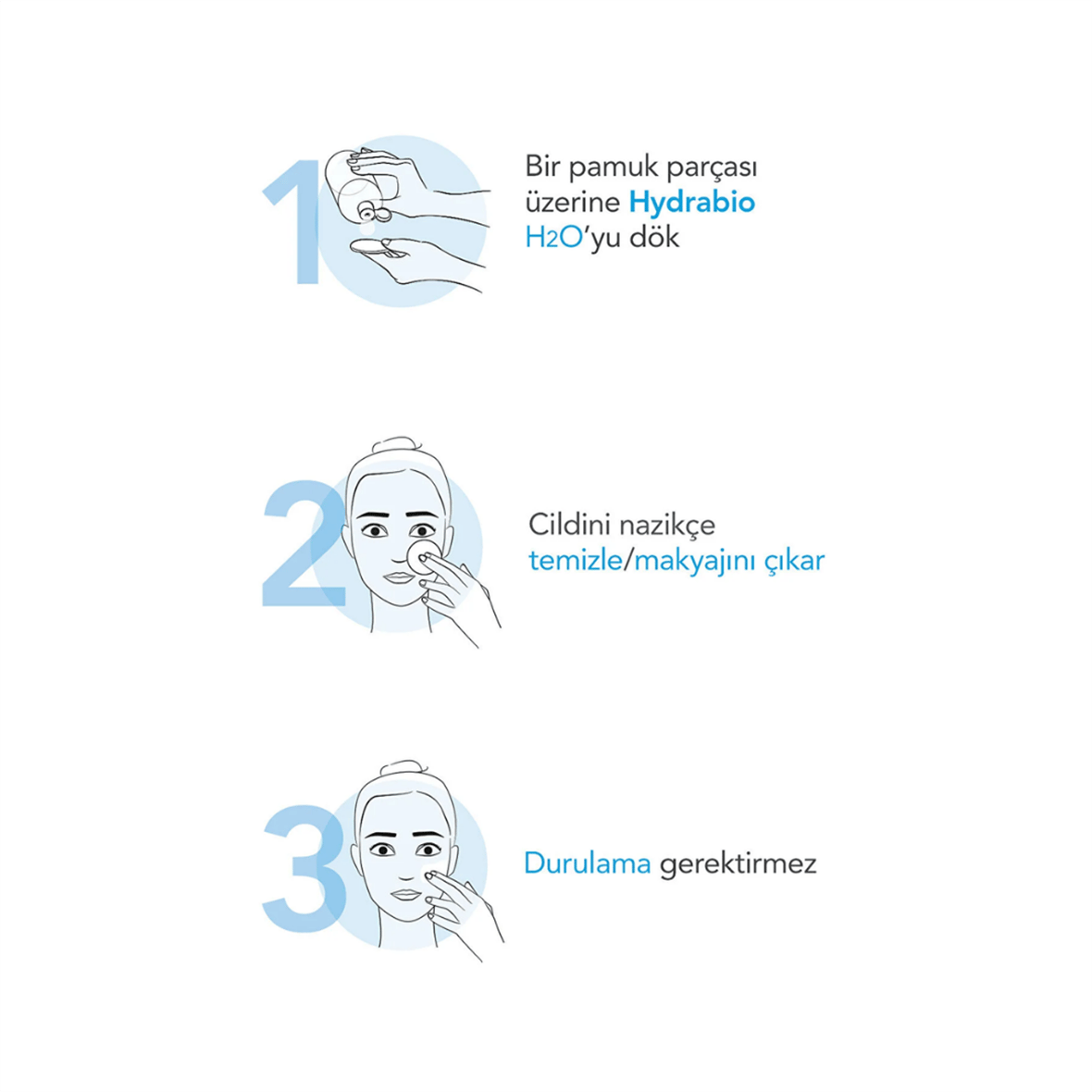 Bioderma Hydrabio H2O Yüz ve Makyaj Temizleme Suyu 500 ml - Bioderma