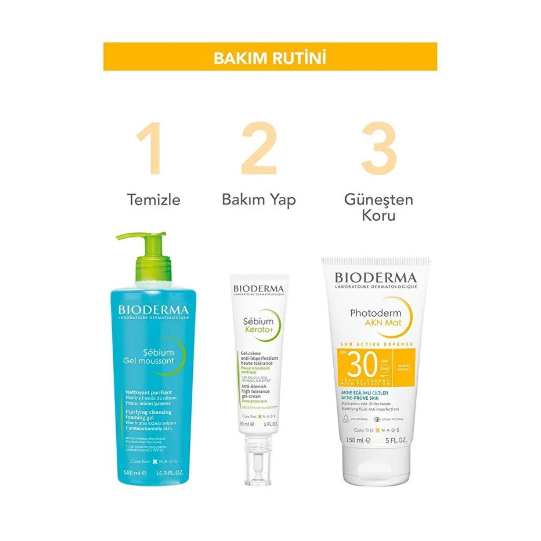 Bioderma Photoderm AKN Mat Spf30+ Güneş Koruyucu Krem 150 ml - Bioderma
