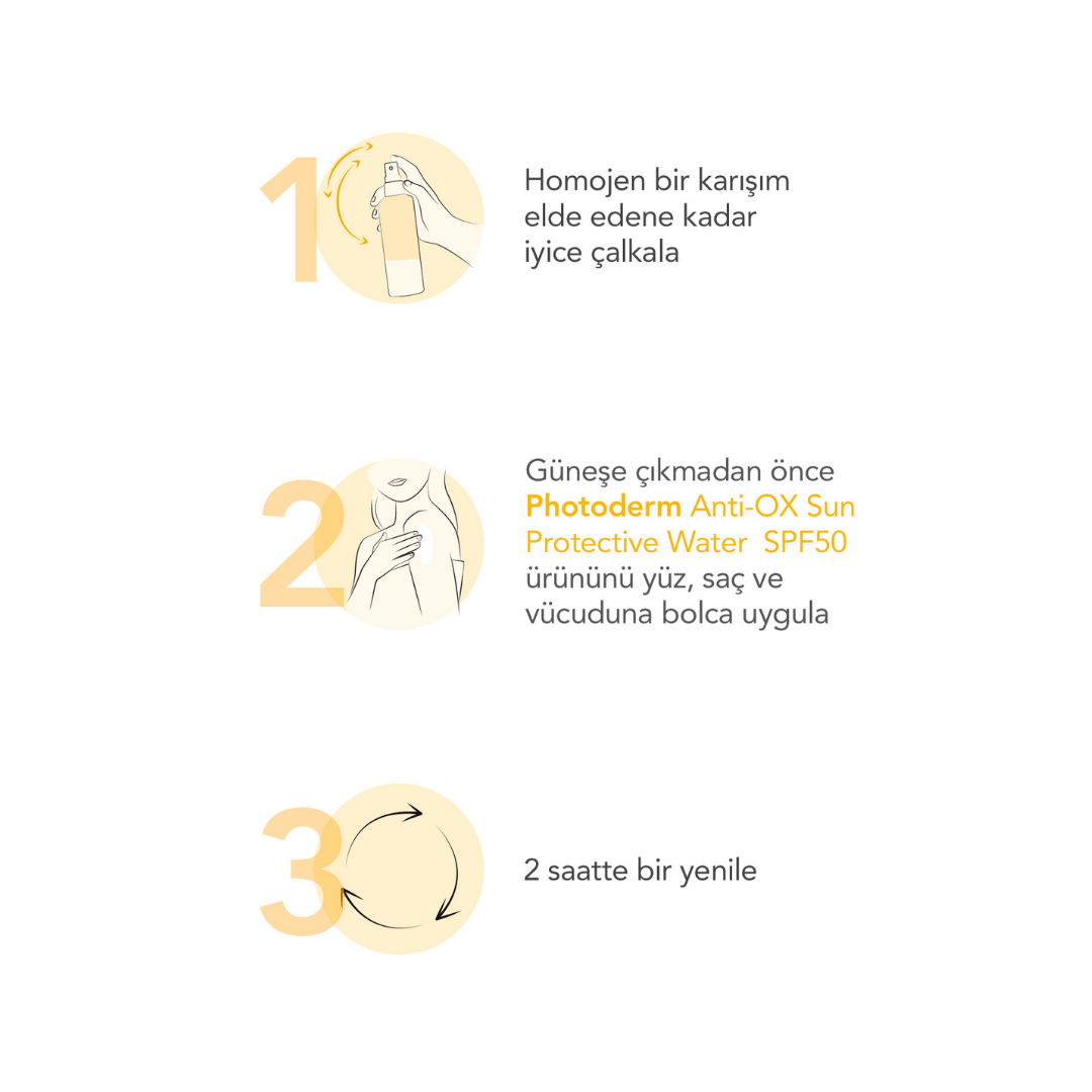 Bioderma Photoderm Anti OX Sun Protective Water SPF50 Yaşlanma Karşıtı Antioksidan Güneş Koruyucu 200 ml - Bioderma