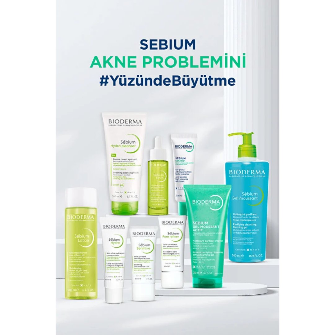 Bioderma Sebium Kerato Nemlendirici Jel Krem 30 ml + Sebium Gözenek Sıkılaştırıcı Tonik 200 ml Set - Bioderma