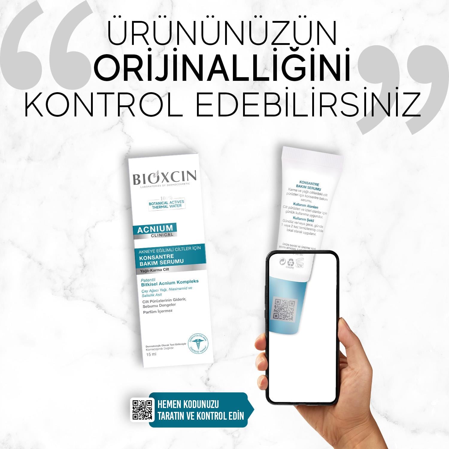 Bioxcin Acnium Konsantre Bakım Serumu 15 ml - Bioxcin