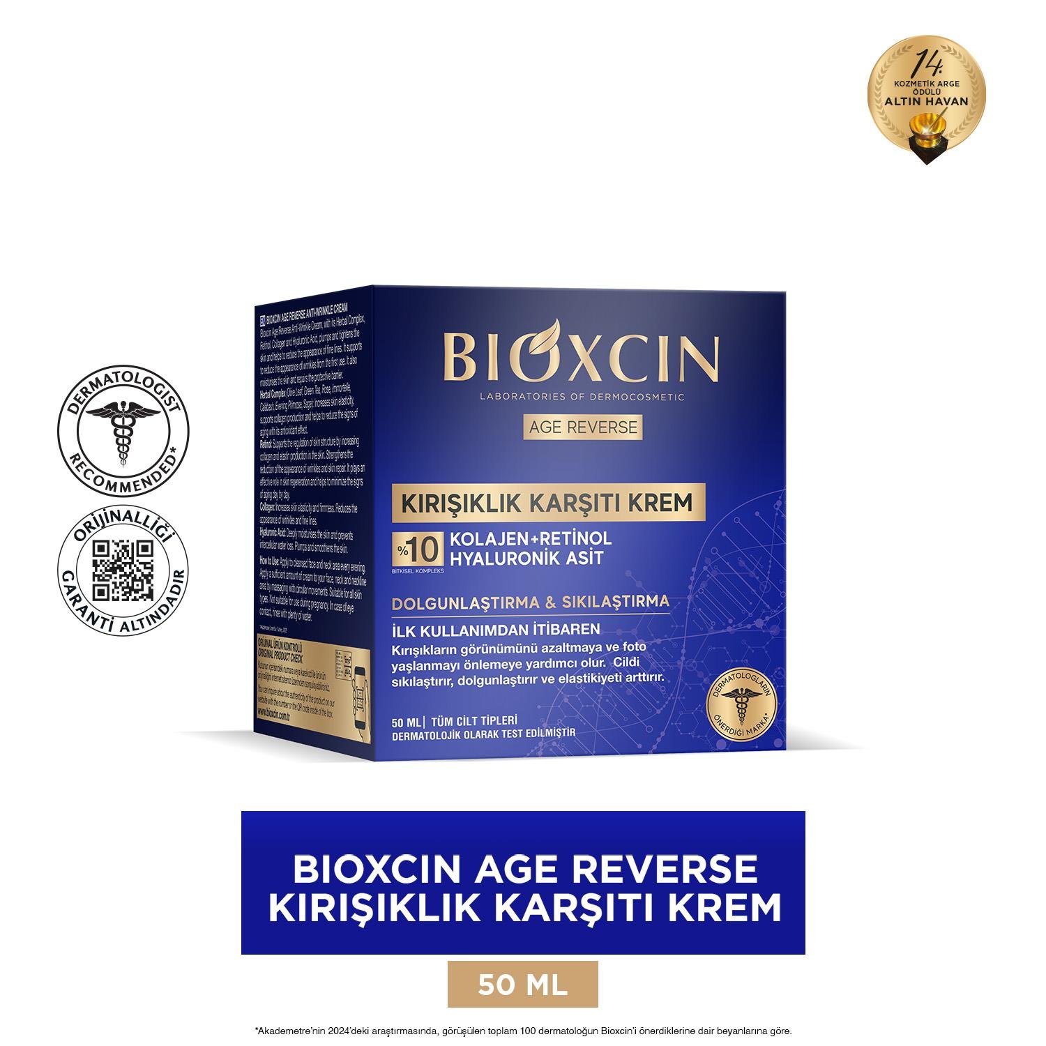 Bioxcin Age Reverse Kırışıklık Karşıtı Krem 50 ml - Bioxcin