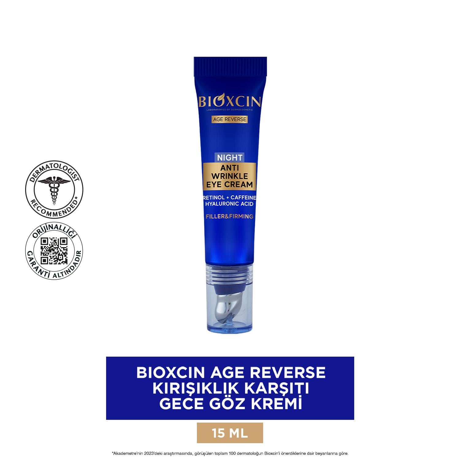Bioxcin Age Reverse Kırışıklık Karşıtı Gece Göz Çevresi Kremi 15 ml - Bioxcin