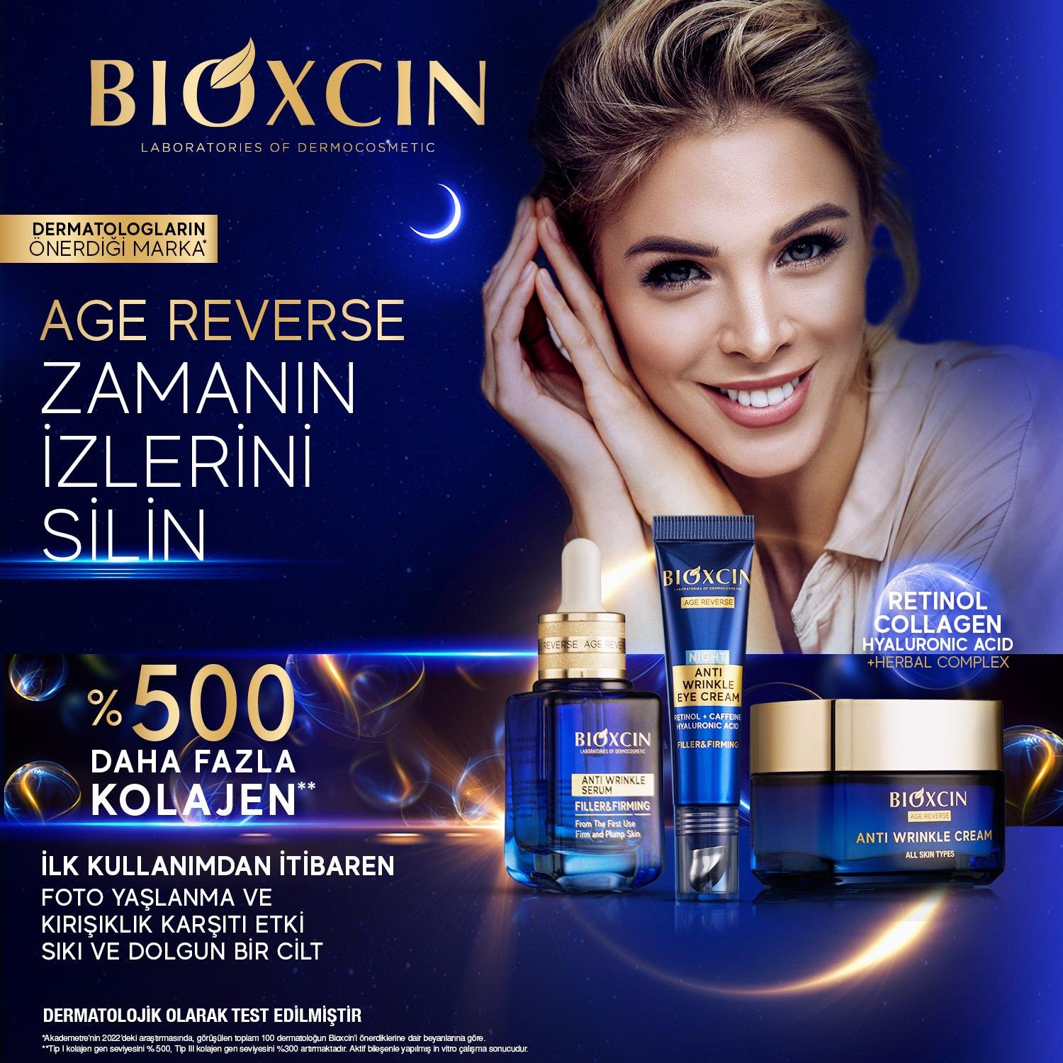 Bioxcin Age Reverse Kırışıklık Karşıtı Gece Göz Çevresi Kremi 15 ml - Bioxcin
