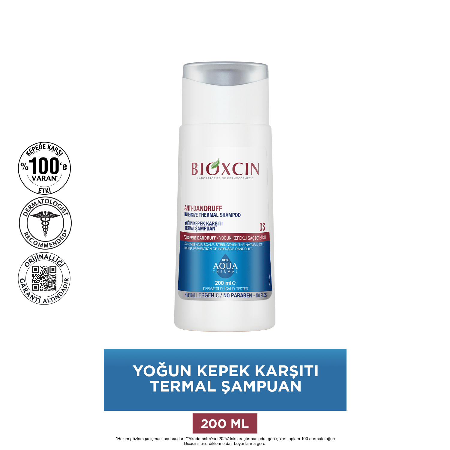 Bioxcin Aqua Thermal Kepek Karşı Etkili Şampuan Seti 200 ml + 300 ml - Bioxcin