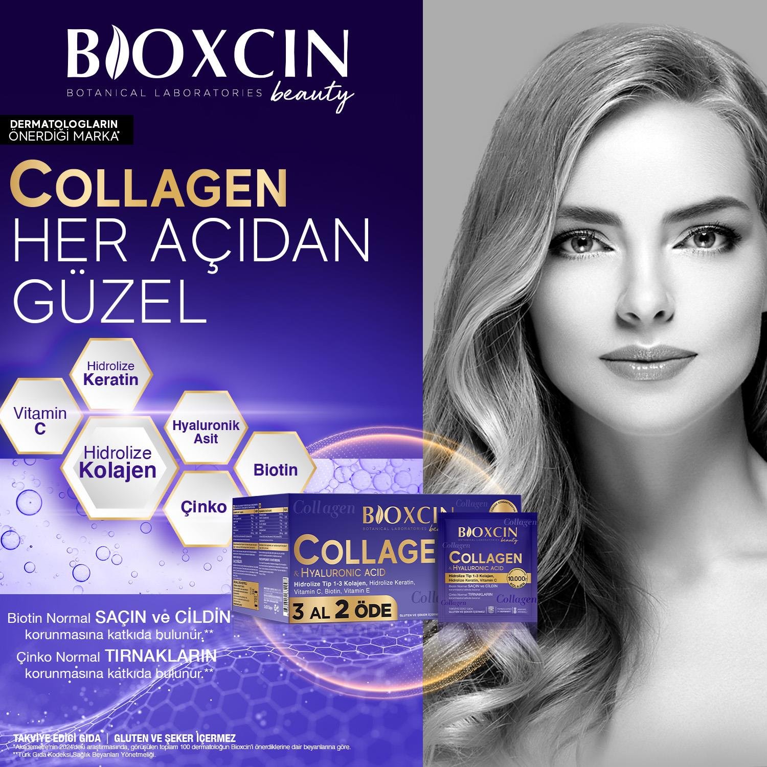 Bioxcin Beauty Collagen 3 Al 2 Öde - Bioxcin