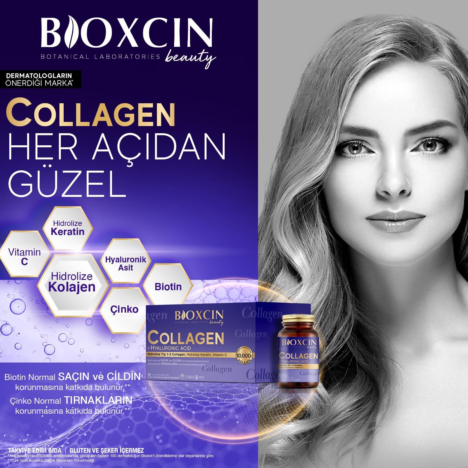 Bioxcin Beauty Collagen 30 Toz Saşe - Bioxcin