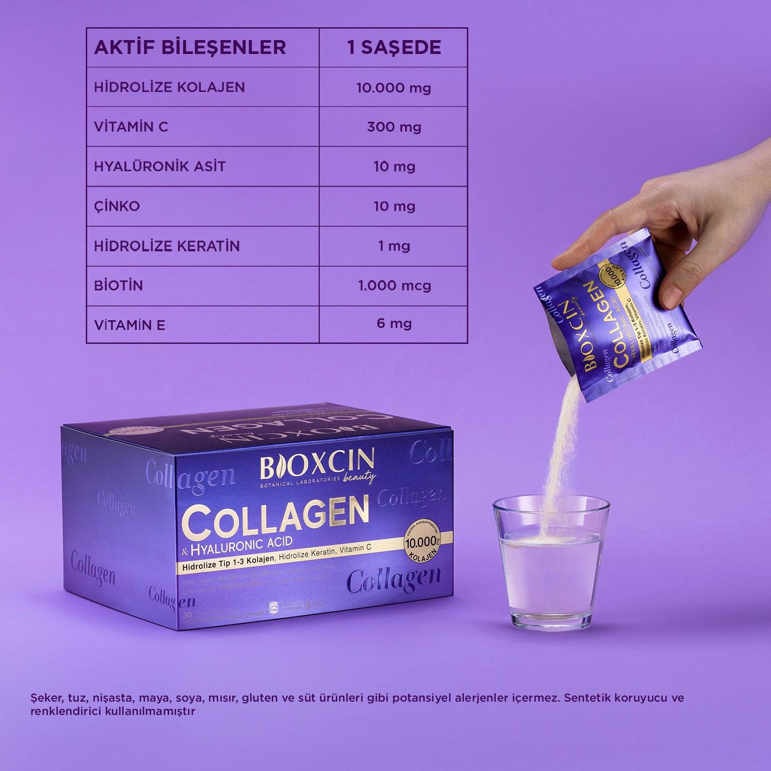 Bioxcin Beauty Collagen 30 Toz Saşe - Bioxcin
