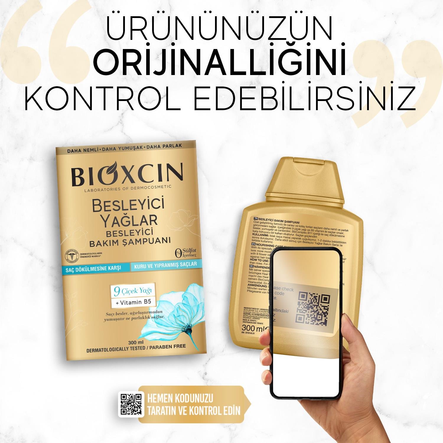 Bioxcin Besleyici Yağlar Bakım Şampuanı 300 ml - Bioxcin